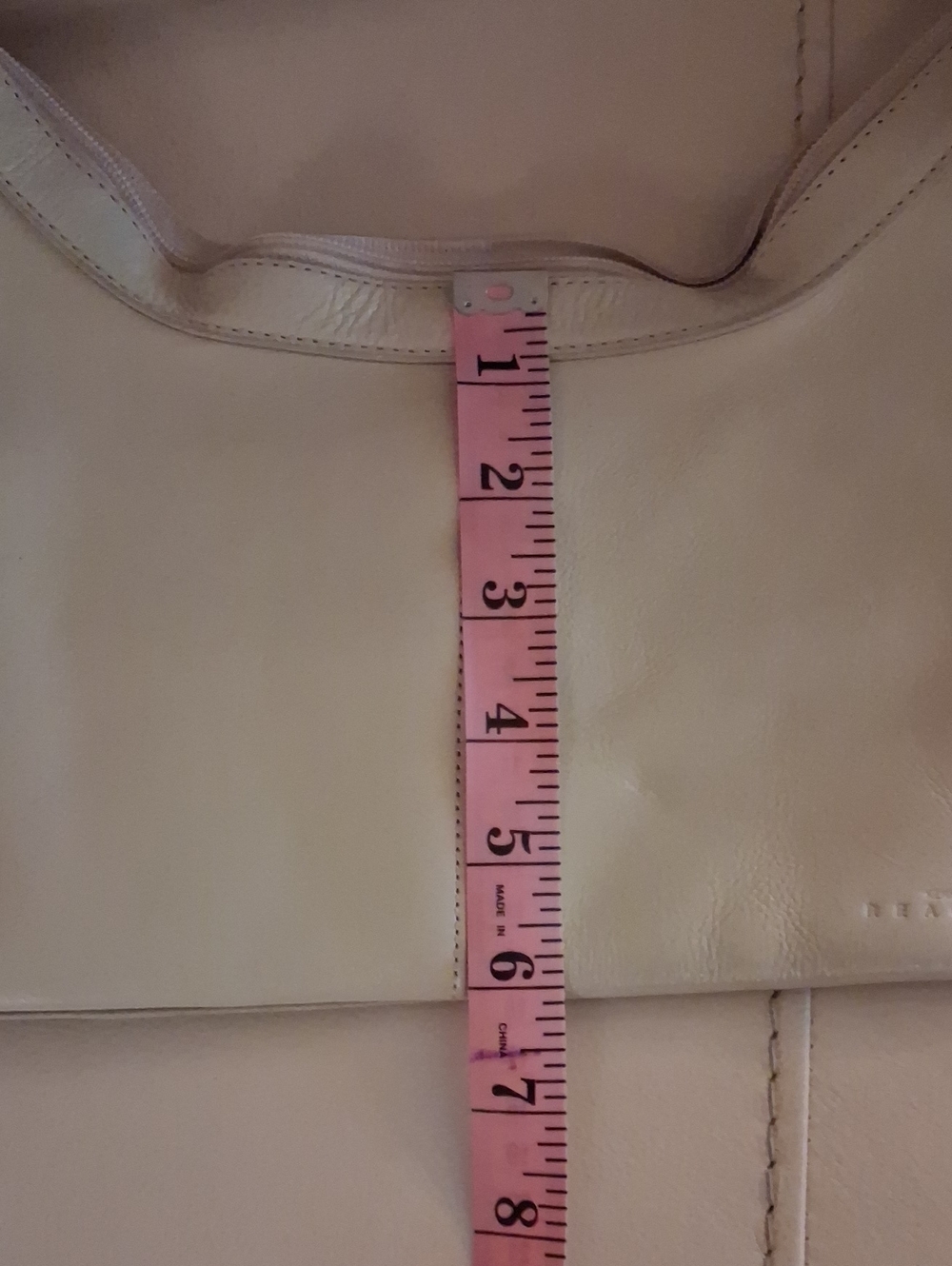 KENNETH COLE CREAM LEATHER Handbag - Picture 9 of 11